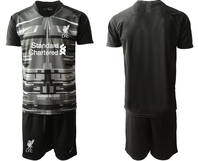 Men 2020-2021 club Liverpool goalkeeper black Soccer Jerseys->liverpool jersey->Soccer Club Jersey